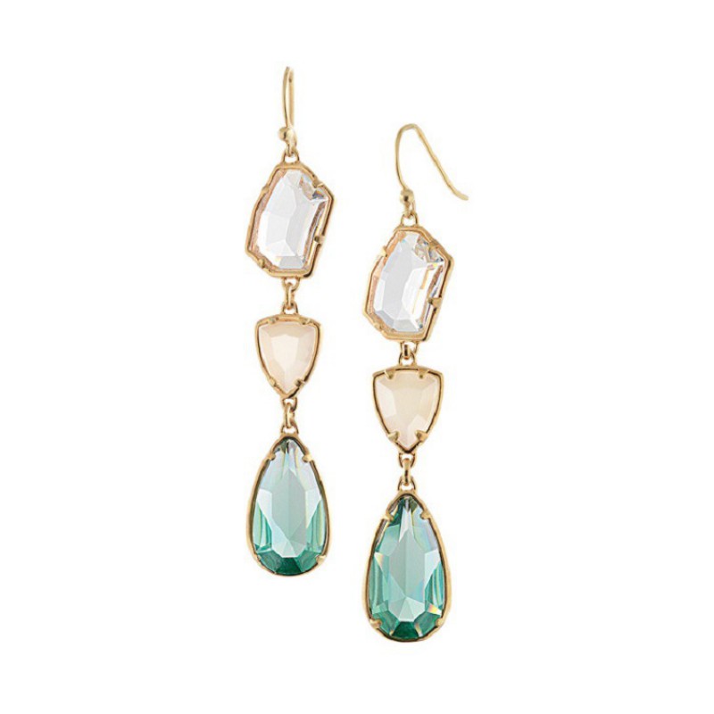 DROP EARRINGS ALLOY GOLD PLATED