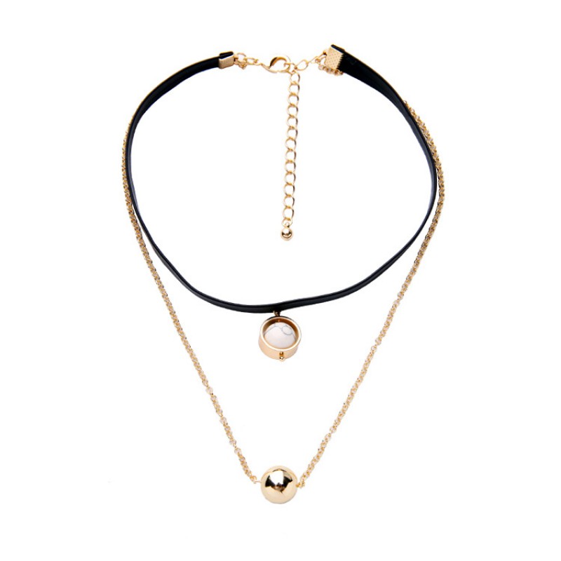 DOUBLE LAYERS WOMEN NECKLACE