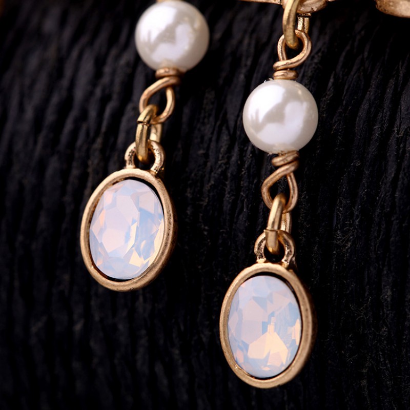 FASHION COLORFUL ENAMEL EARRINGS 