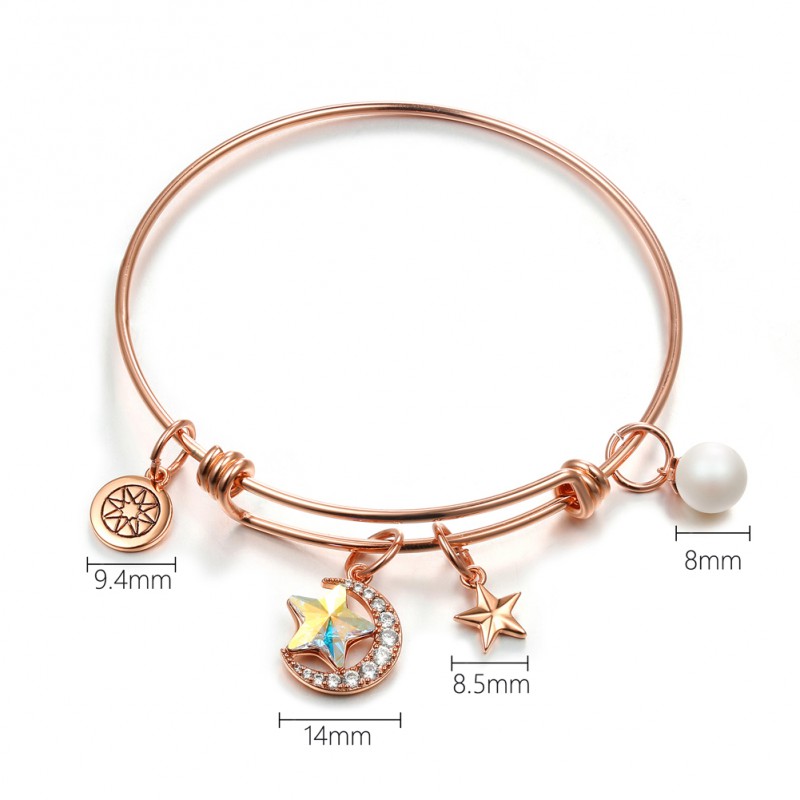 Brass Bracelet with rose gold plating