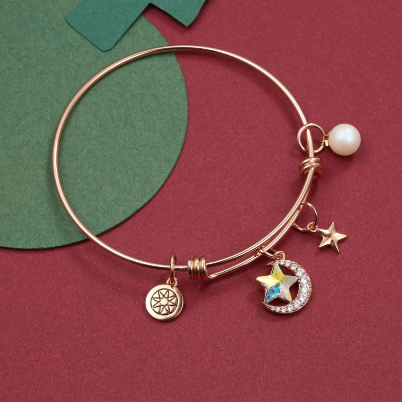 Brass Bracelet with rose gold plating
