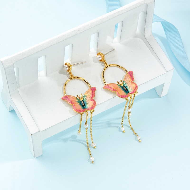 enamel jewelry earring