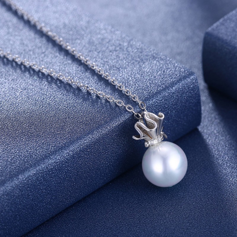 925 Silver Pearl Necklace 