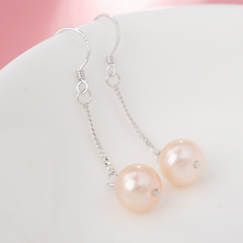 NATURAL FRESHWATER PEARL EARRINGS 925 SILVER