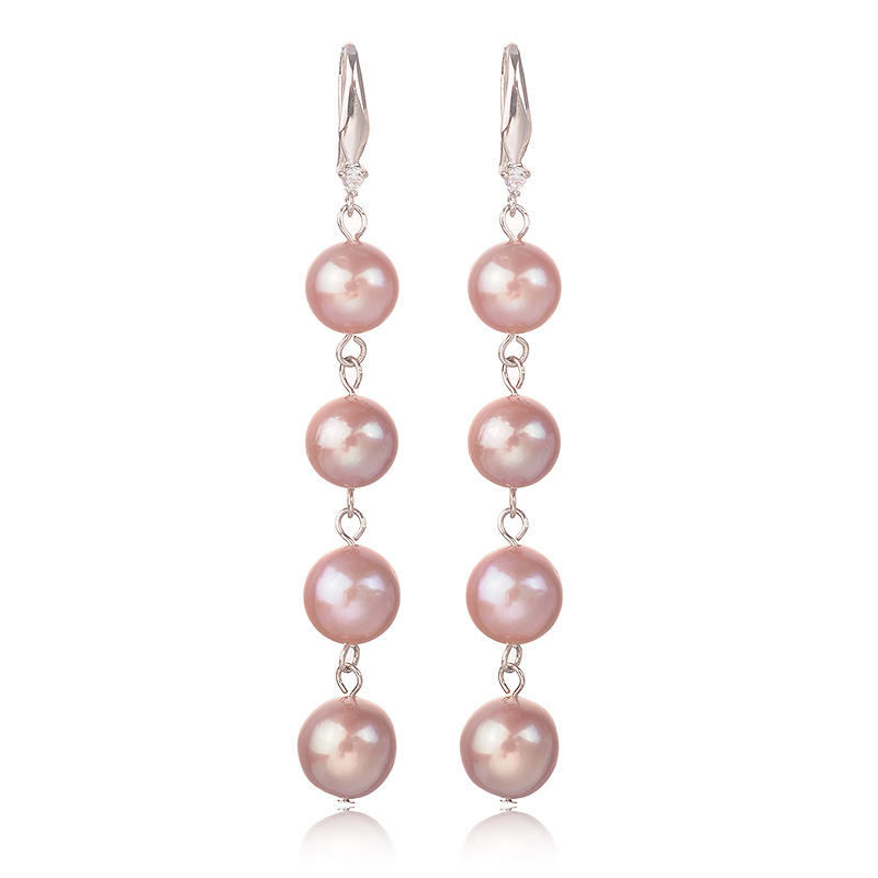 14K GOLD FILLED NATURAL FRESHWATER PEARL DROP EARRINGS