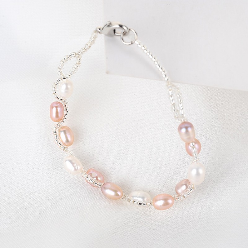 double layers nature pearl bracelet