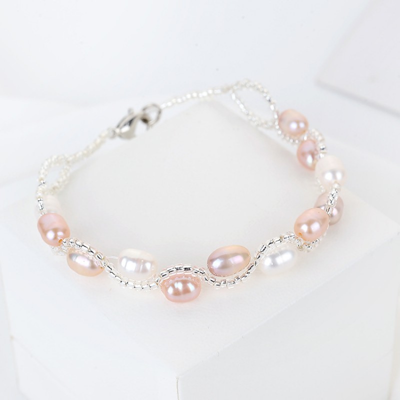 double layers nature pearl bracelet