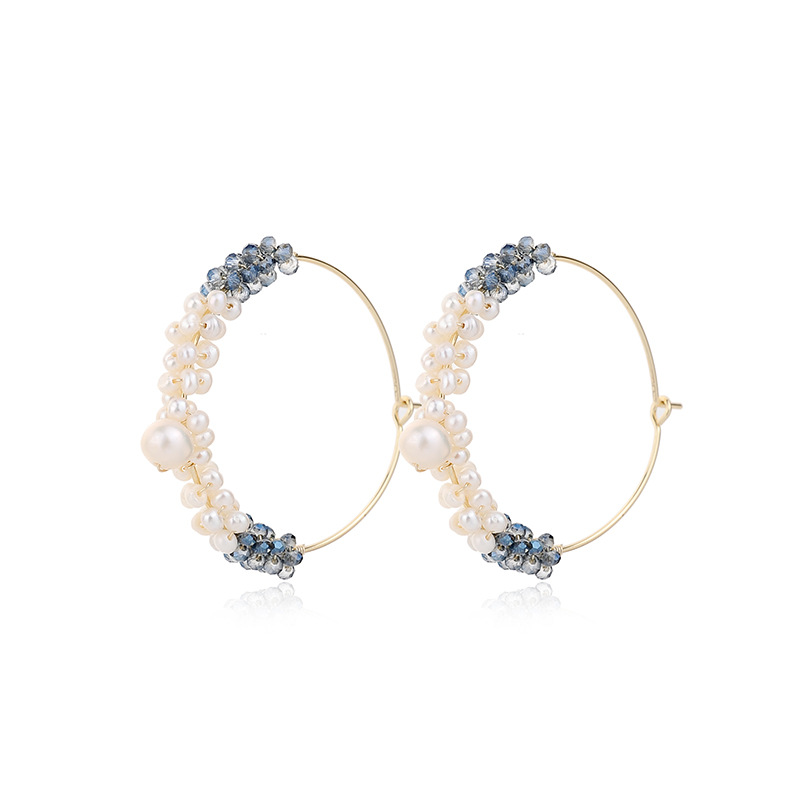 NATURAL PEARL EARRINGS HOOPS