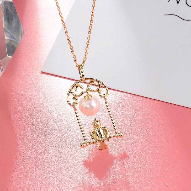 PEARL NECKLACE 14 K GOLD FILLED