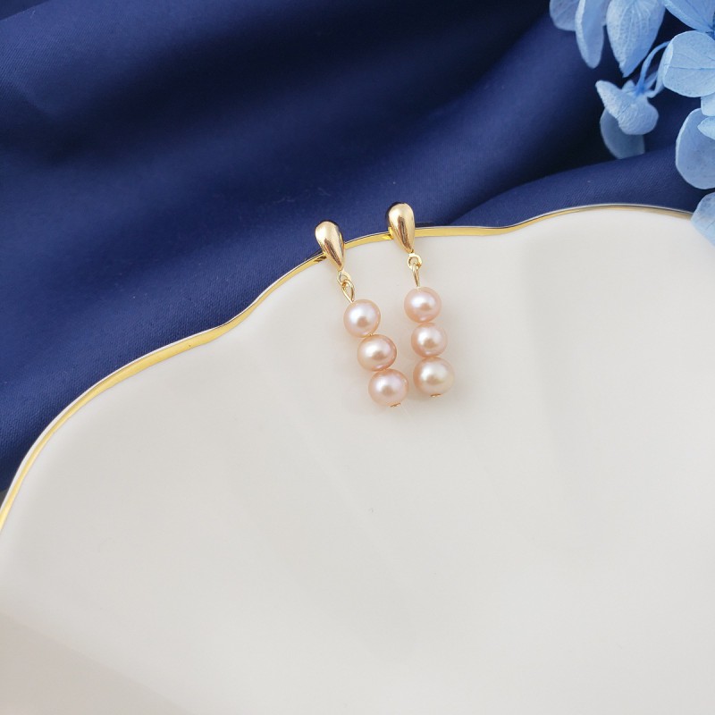 NATURAL PEARL DROP EARRINGS