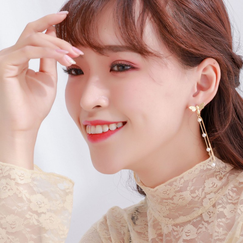 TASSEL EARRINGS PEARL DROP EARRING