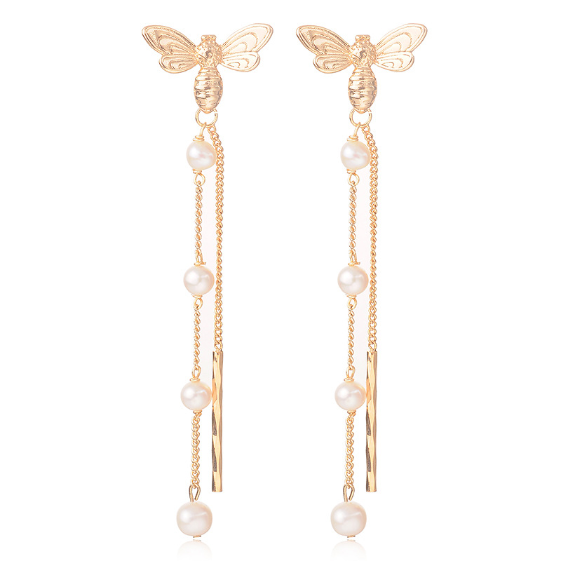 TASSEL EARRINGS PEARL DROP EARRING