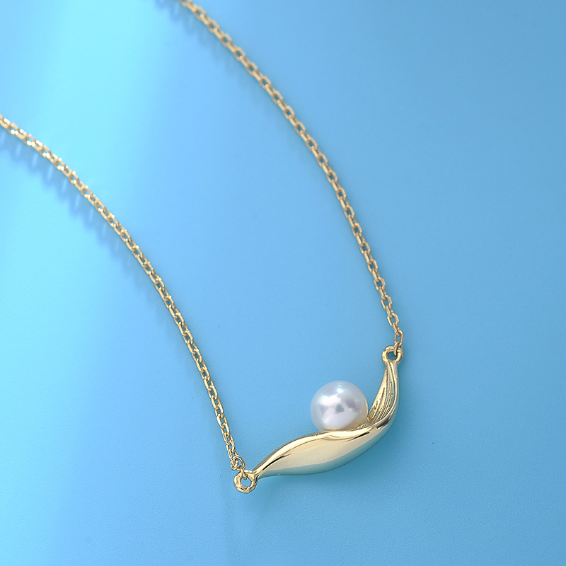 14K GOLD FILLED NATURAL FRESHWATER PEARL WOMEN NECKLACE