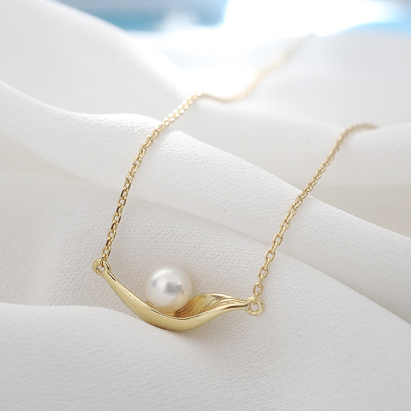 14K GOLD FILLED NATURAL FRESHWATER PEARL WOMEN NECKLACE