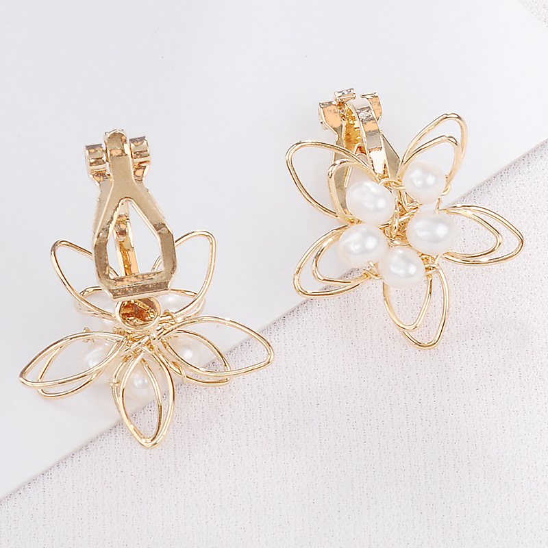 14K GOLD FILLED NATURAL FRESHWATER PEARL Earring clip