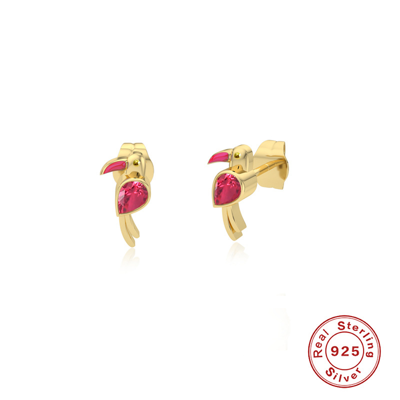 925 silver animal earrings