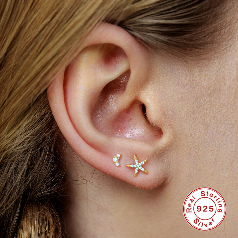 925 silver ocean earrings
