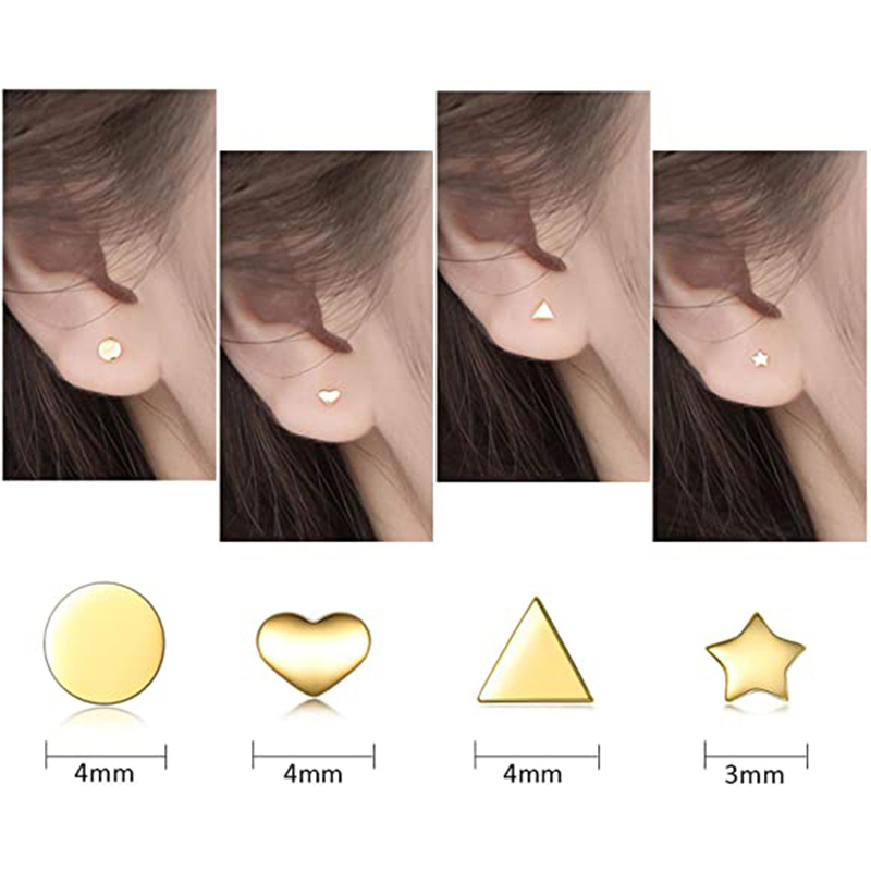 925 silver heart earrings