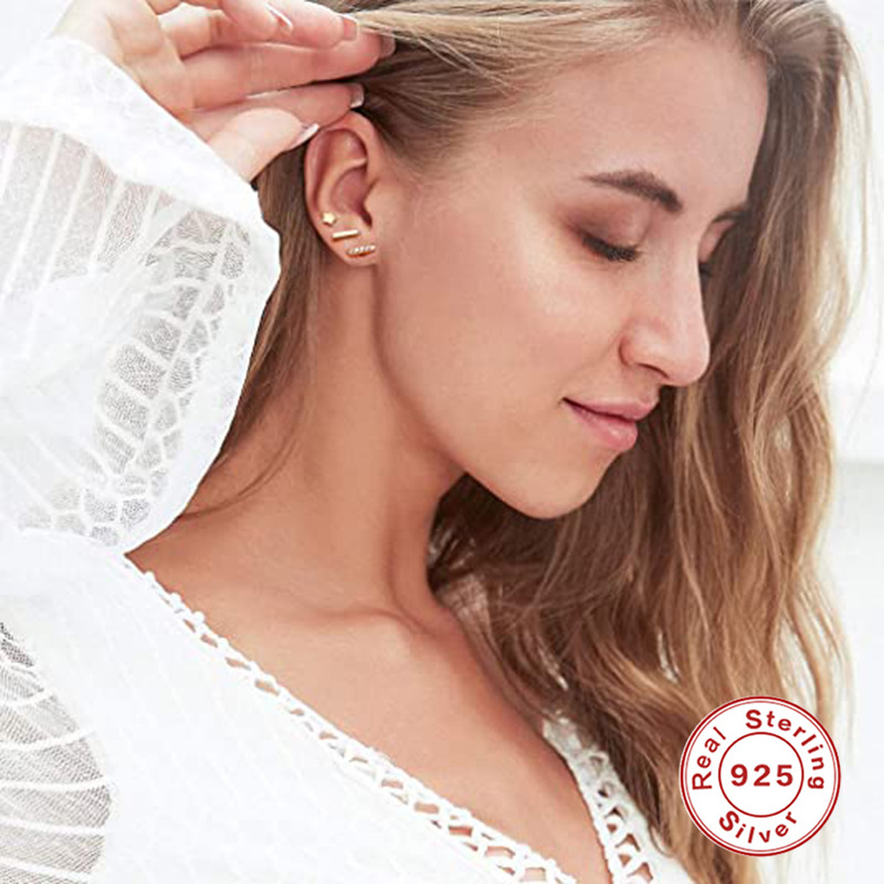 925 silver star earrings