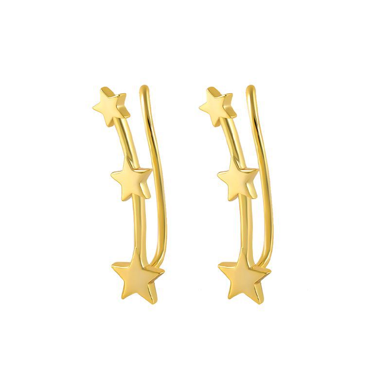 925 silver star earrings