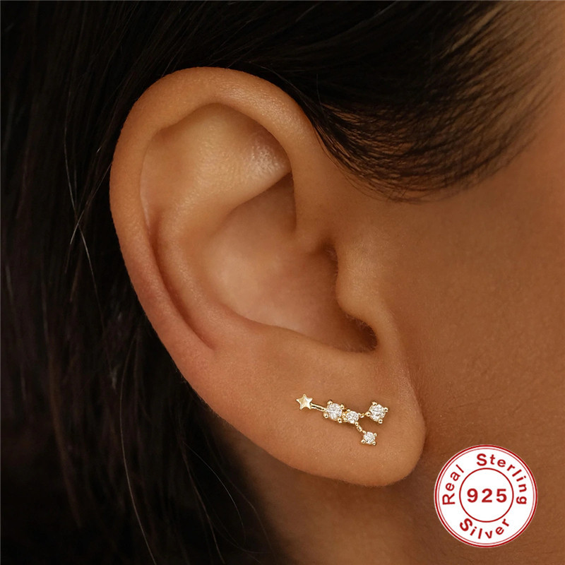 925 silver constellations earrings
