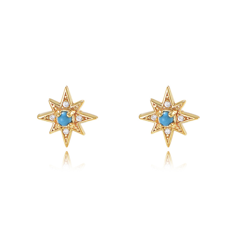 925 silver star earrings
