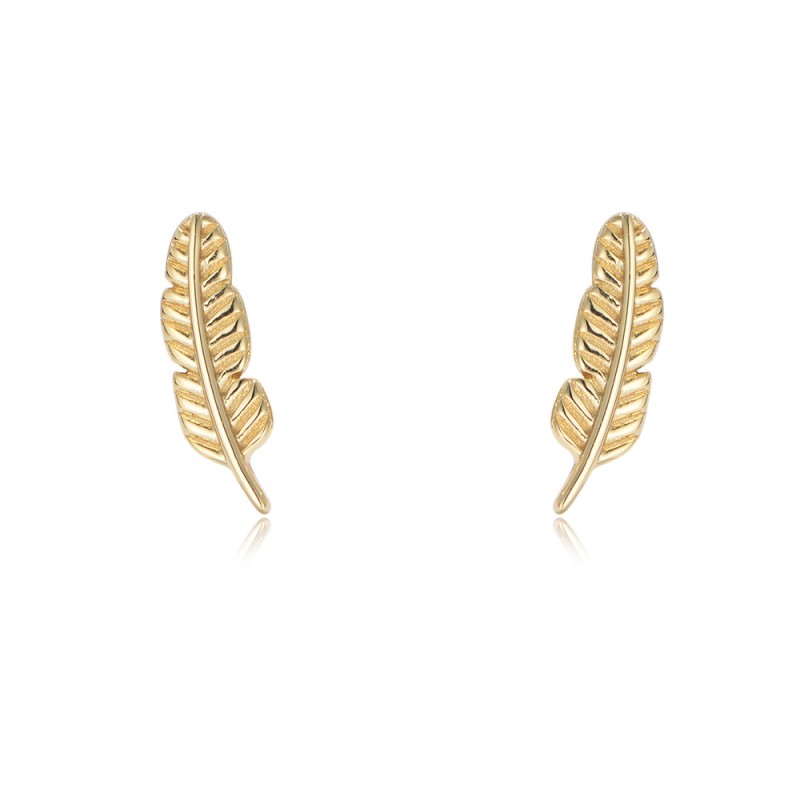 925 silver leaf earrings