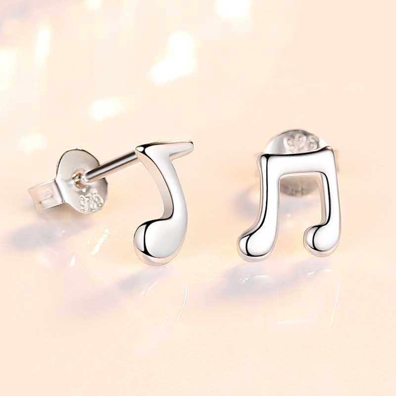 925 silver musical notes  earrings