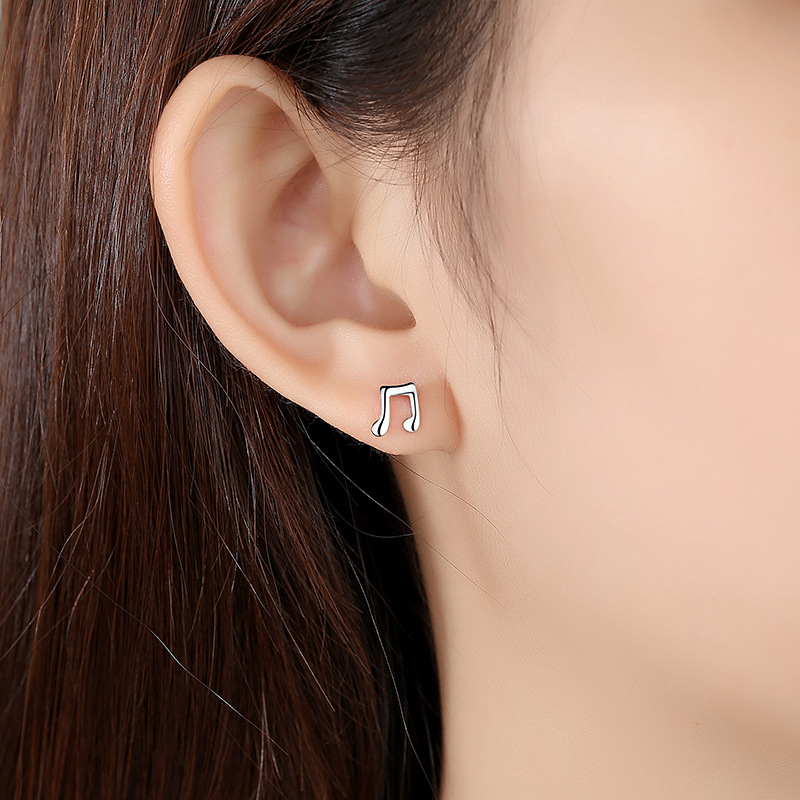 925 silver musical notes  earrings