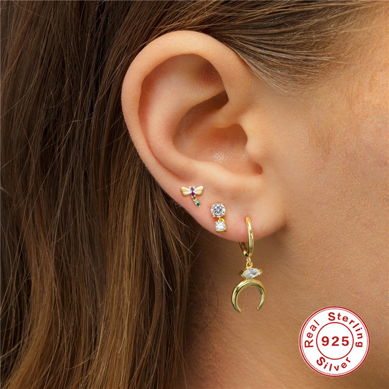 925 silver animal earrings