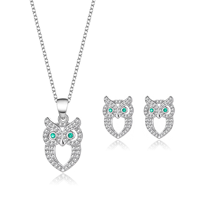 925 silver animal necklace earrings jewelry sets