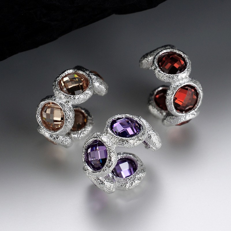925 silver zircon ear clip