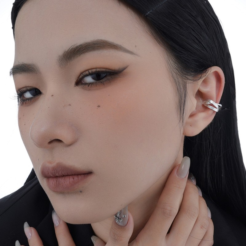 925 silver hollow ear clip