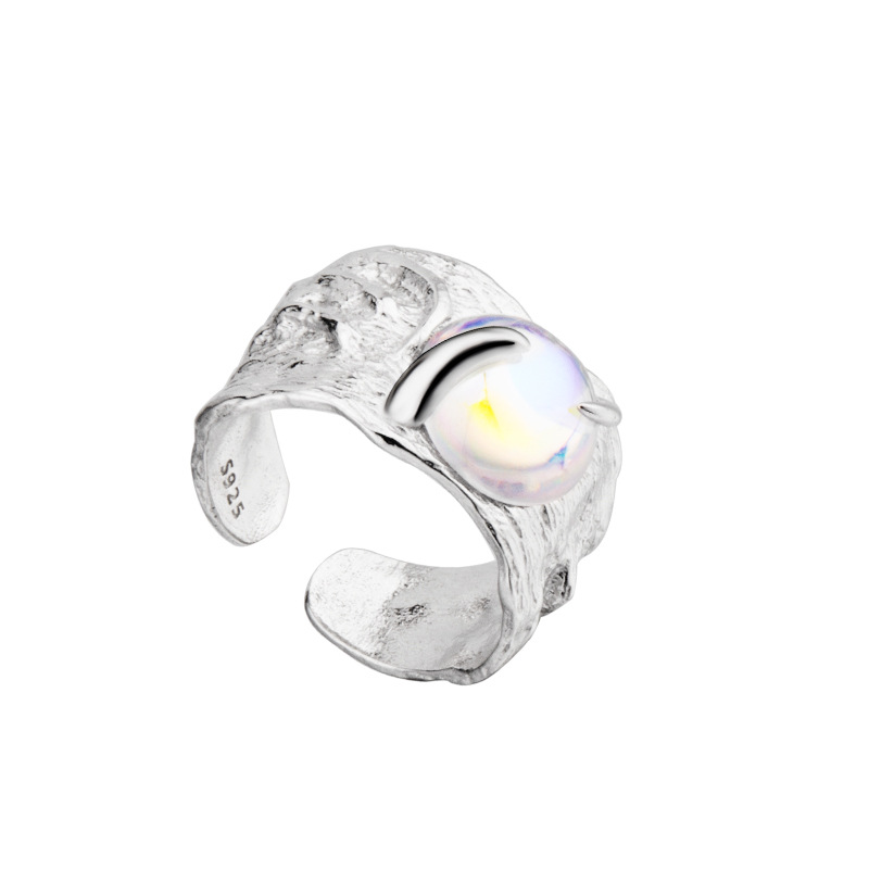 925 silver moonstone ring