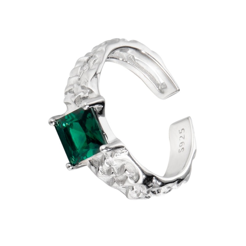 925 silver emerald ring