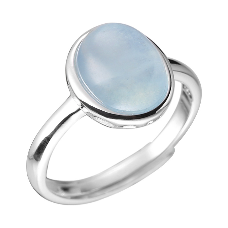 925 silver natural stone ring