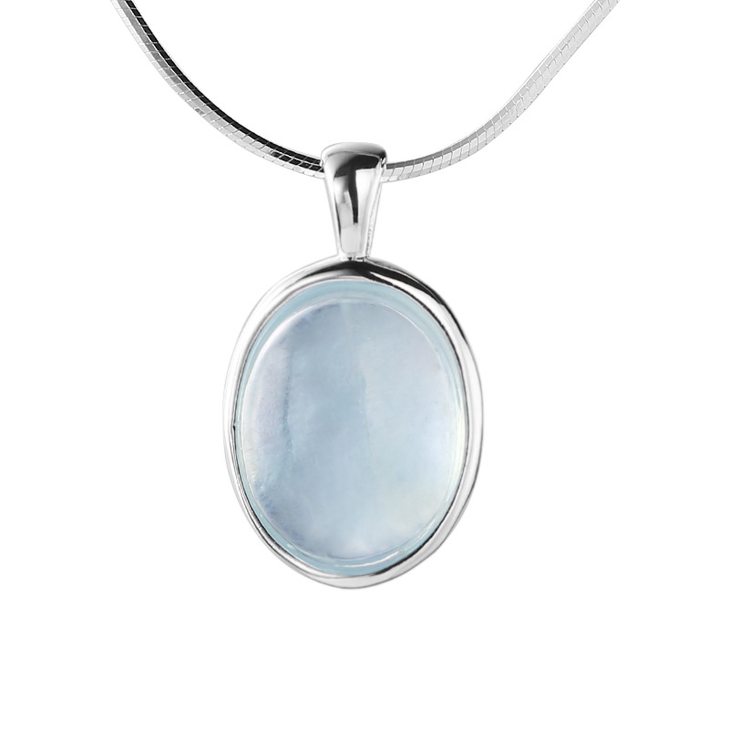 925 silver moonstone necklace