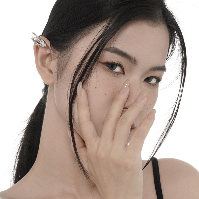 925 silver Opal stone ear clip