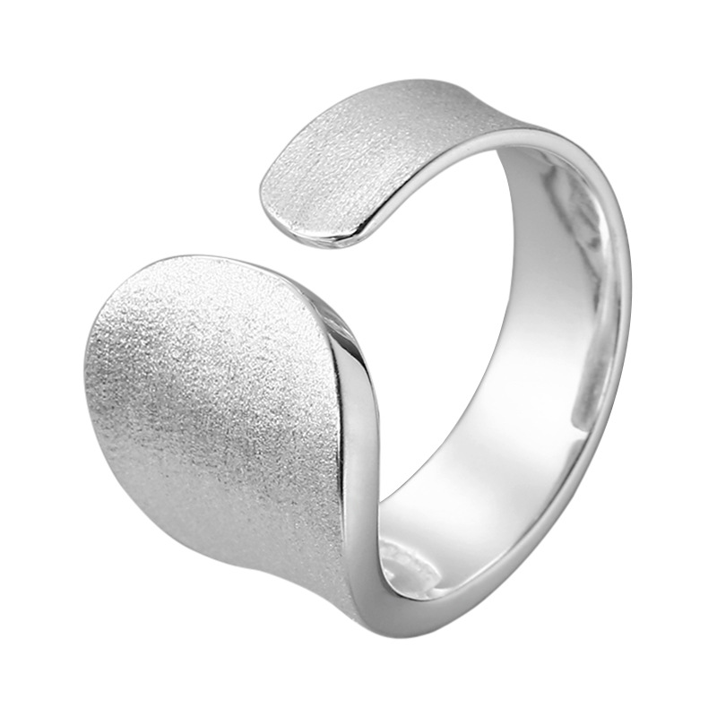 925 silver irregular opening ring