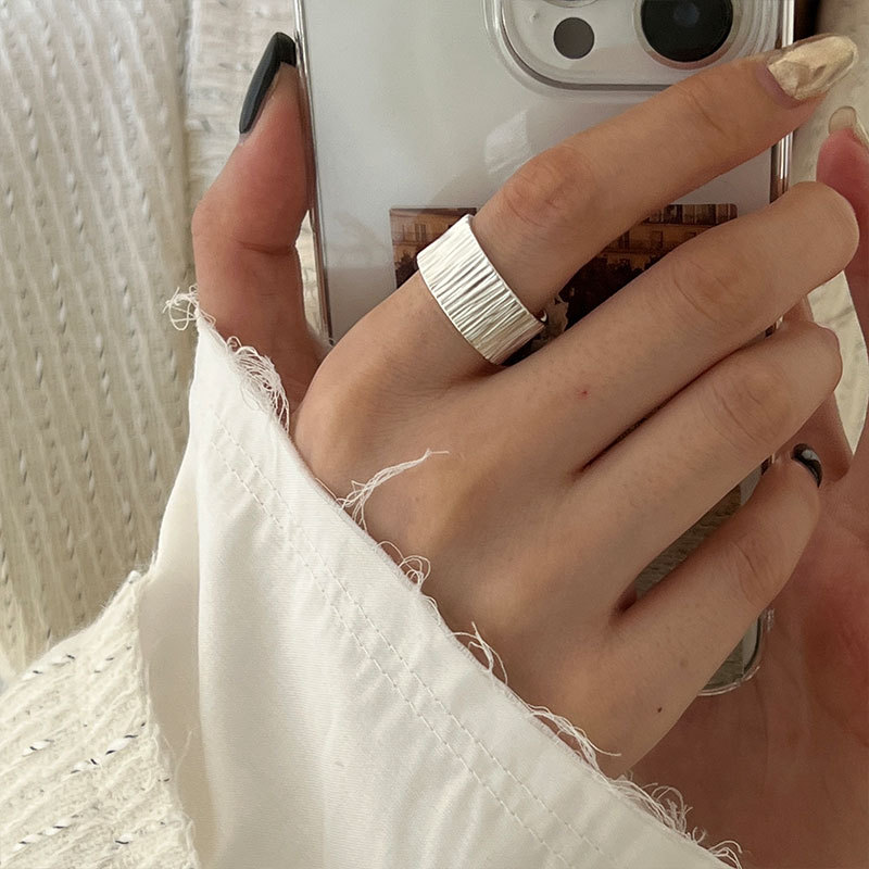 925 silver Punk Retro ring