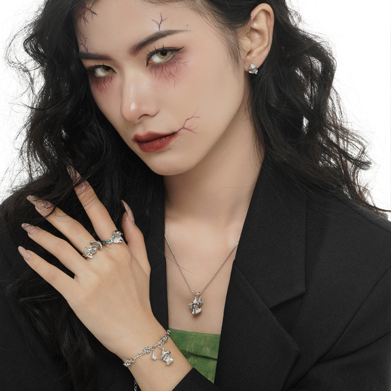 925 silver ghost necklace