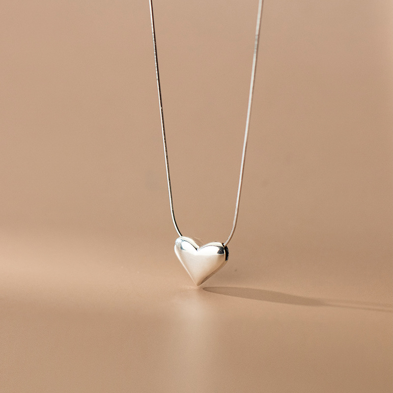 925 silver heart necklace