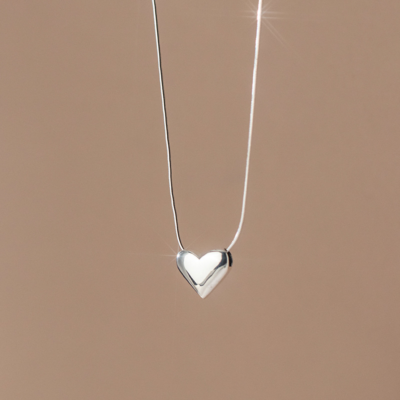 925 silver heart necklace