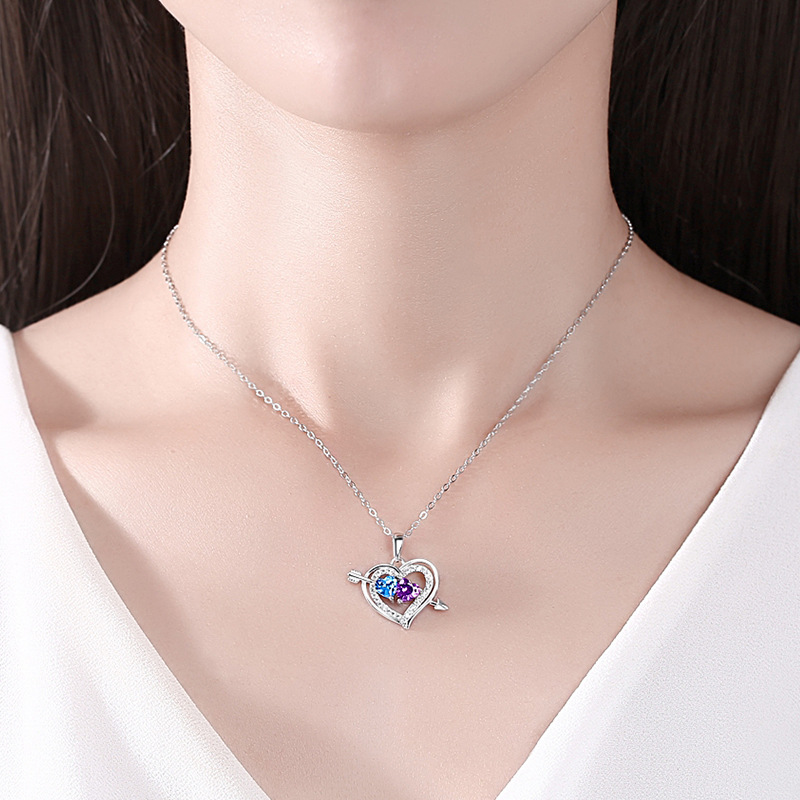 925 silver heart necklace