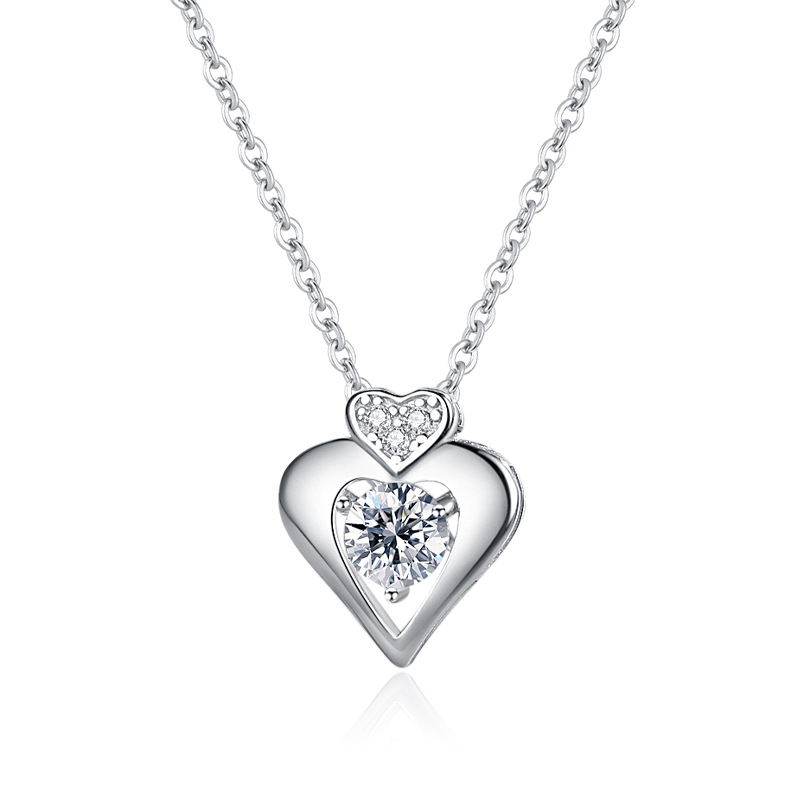 925 silver heart necklace