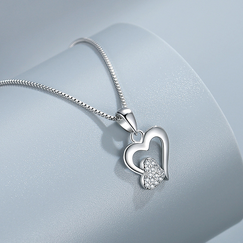 925 silver heart necklace