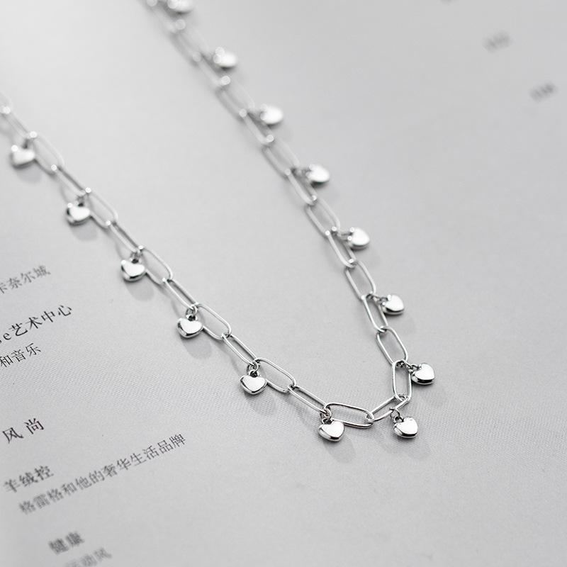 925 silver heart necklace