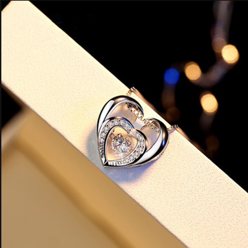 925 silver heart necklace