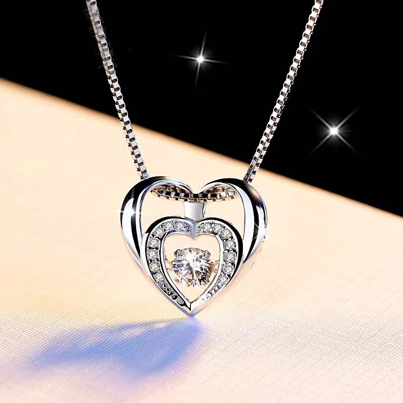 925 silver heart necklace