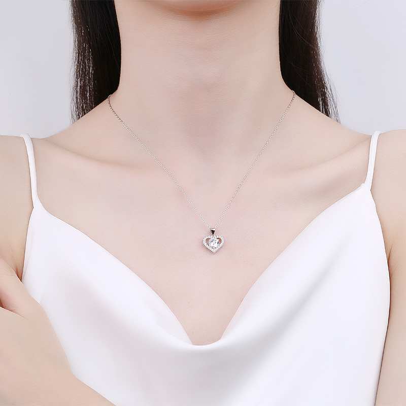 925 silver heart necklace